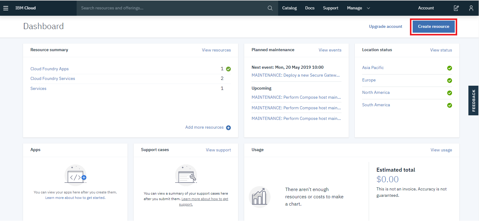 IBM Cloud Account