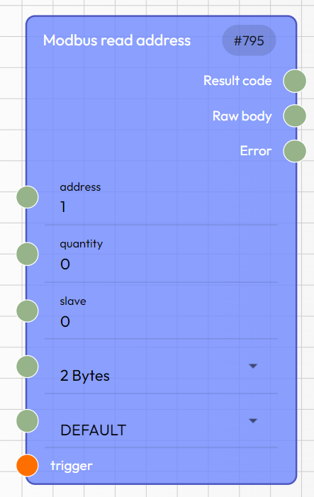 Node with trigger connector